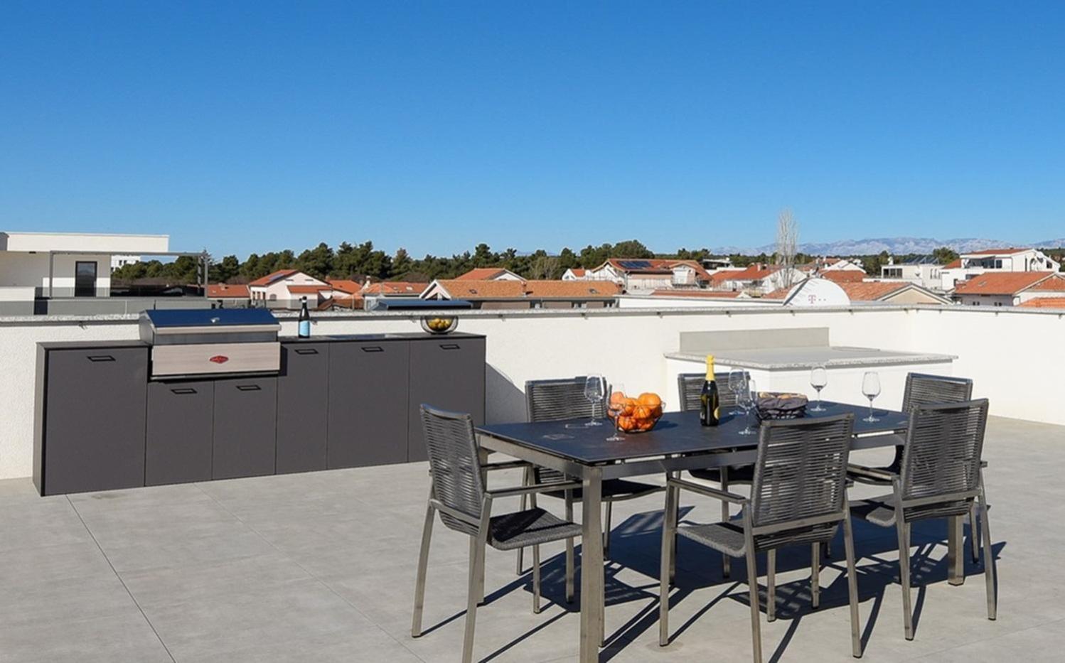 Fux Luxury Rooftop Terrace Jacuzzi & Bbq Zadar Dış mekan fotoğraf