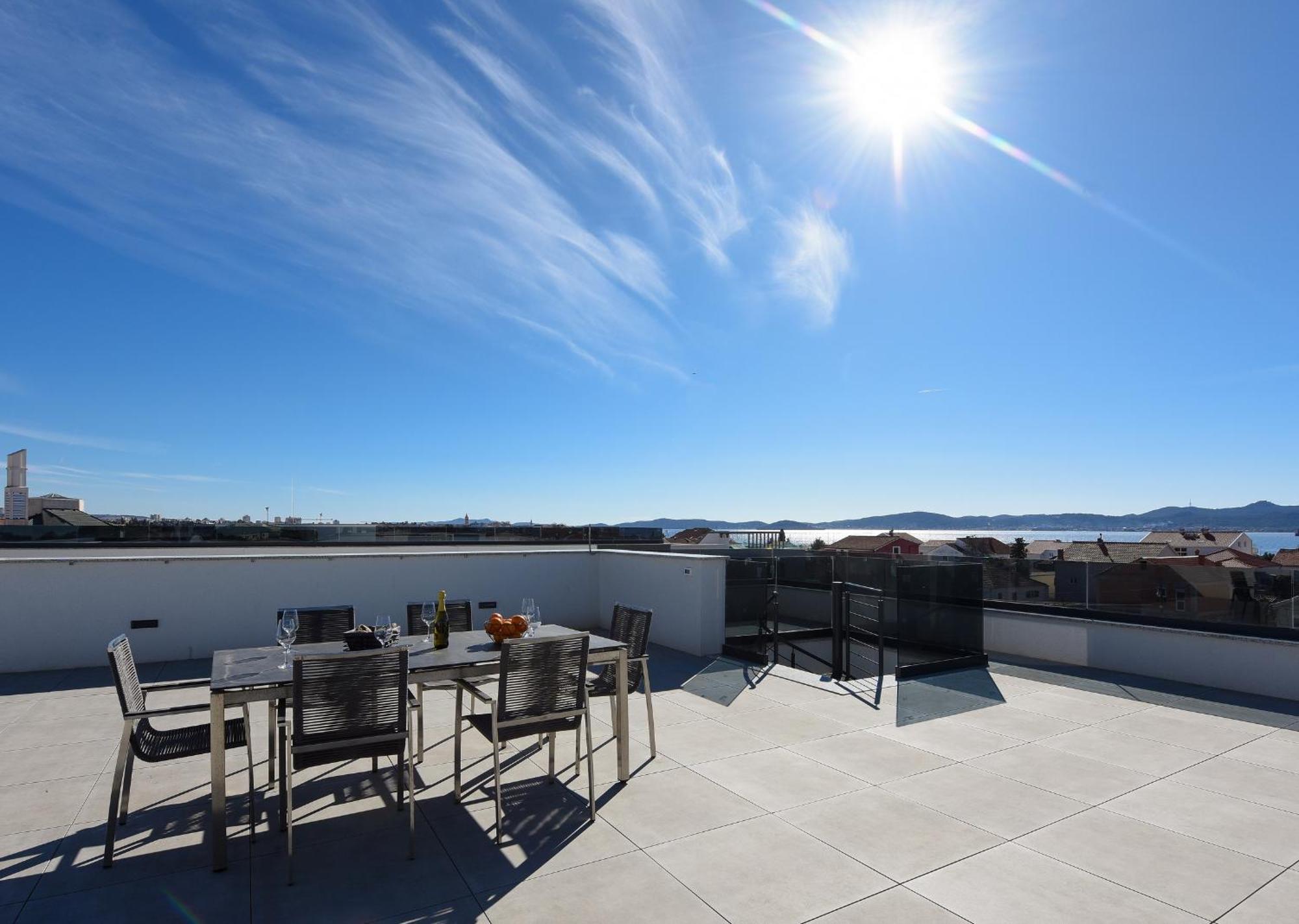 Fux Luxury Rooftop Terrace Jacuzzi & Bbq Zadar Dış mekan fotoğraf